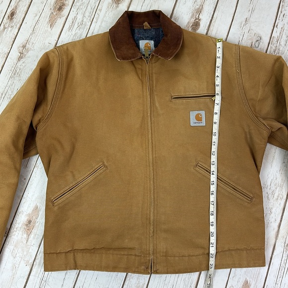 Vintage 90’s Carhartt Detroit Chore Blanket Jacket Brown - Picture 7 of 7